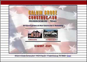 Calvin Grobe Construction, Fredericksburg, TX